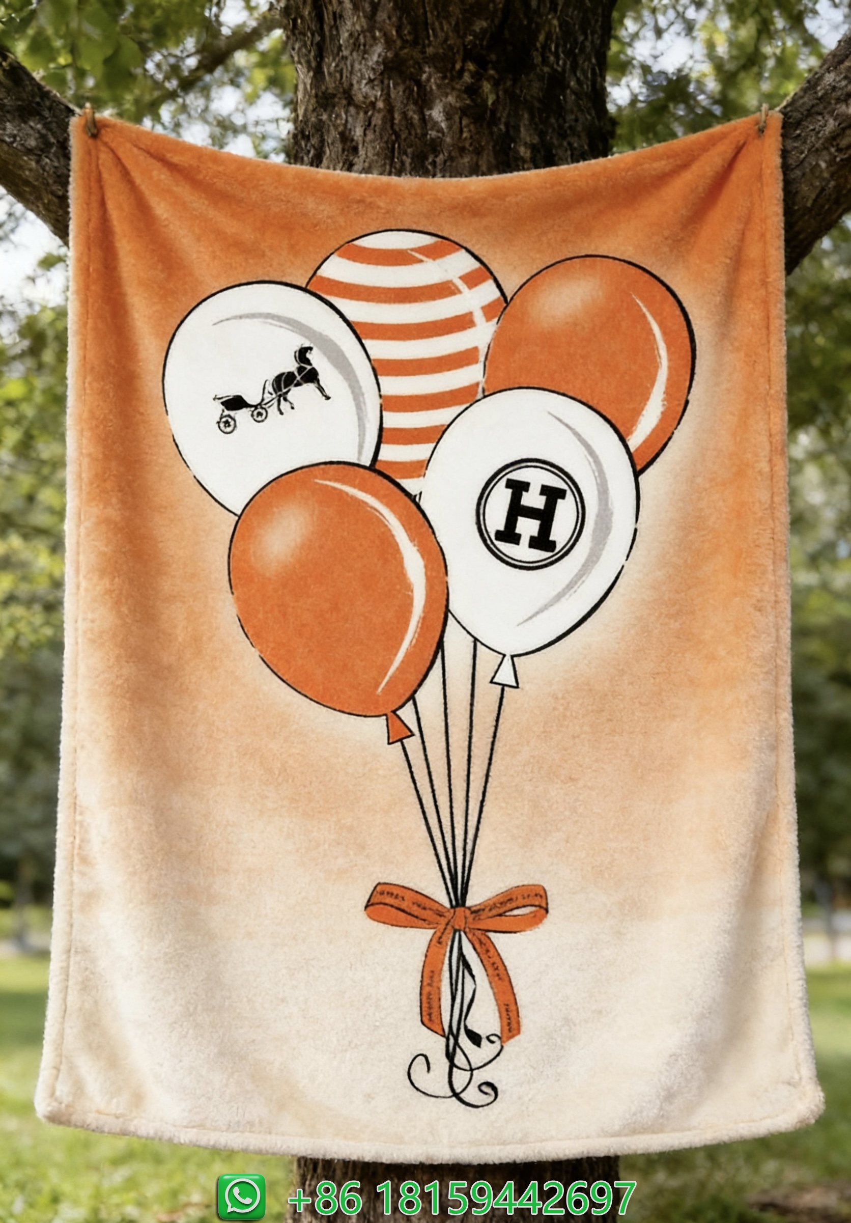 Hermes Throw Blankets